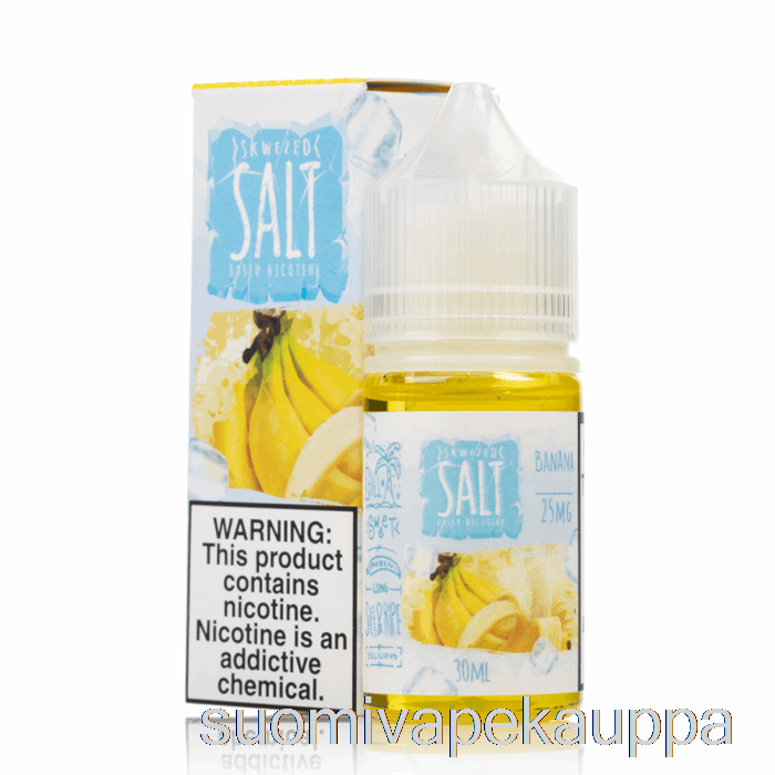 Vape Suomi Jääbanaani - Skwezed Suola - 30ml 25mg